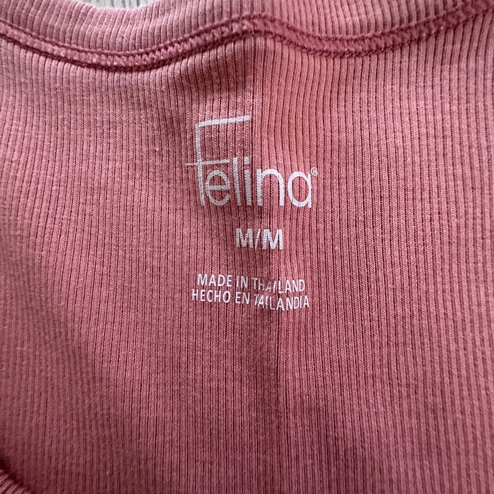 FELINA Pretty 🤩 Coral, Palest Pink & Olive Green Set of 3 Tank Tops 💫 Medium - Picture 4 of 12